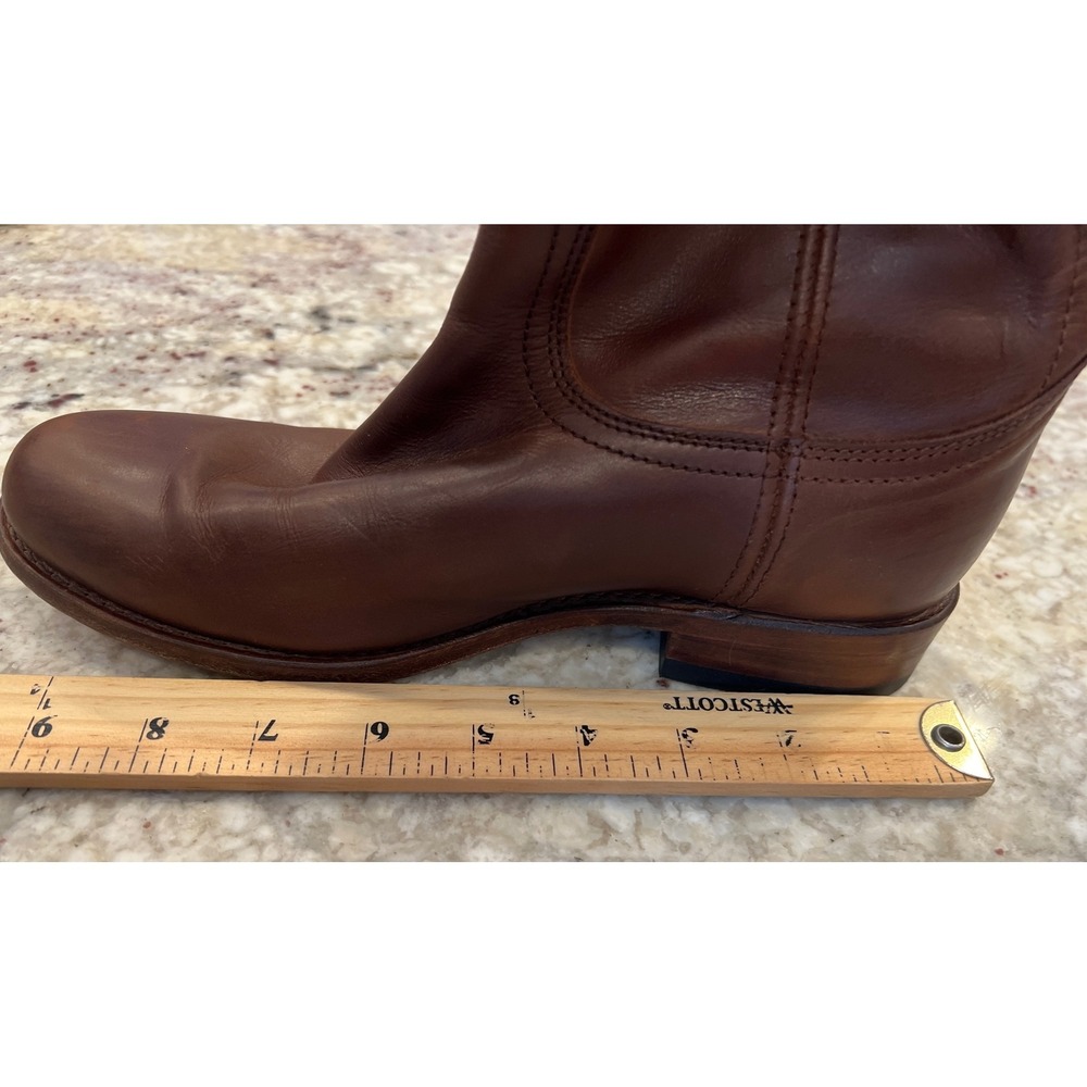 SENDRA GOODYEAR WELTED Brown WIDE CALF Leather Boots w/Bronze Studs 7M/8 SPAIN - Picture 13 of 13